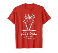Fido Dido Cara No Lo Olvides Camiseta, Hombre, Rojo, XXL
