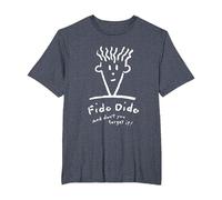 Fido Dido Cara No Lo Olvides Camiseta, Hombre Tallas Grandes, Azul Jaspeado, 6X Alto