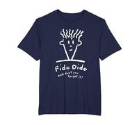 Fido Dido Cara No Lo Olvides Camiseta, Hombre Tallas Grandes, Azul Marino, 2X Alto