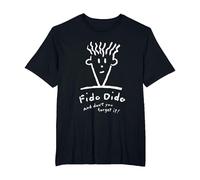 Fido Dido Cara No Lo Olvides Camiseta, Hombre Tallas Grandes, Negro, 3X Alto