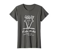 Fido Dido Cara No Lo Olvides Camiseta, Mujer, Asfalto, L