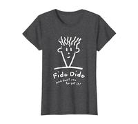 Fido Dido Cara No Lo Olvides Camiseta, Mujer, Jaspeado Oscuro, L