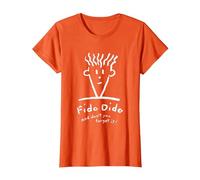 Fido Dido Cara No Lo Olvides Camiseta, Mujer, Naranja, S