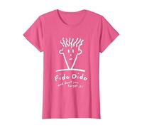 Fido Dido Cara No Lo Olvides Camiseta, Mujer, Rosa Jaspeado, L