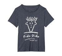 Fido Dido Cara No Lo Olvides Camiseta, Mujer Tallas Grandes, Azul Jaspeado, 3XL Grande