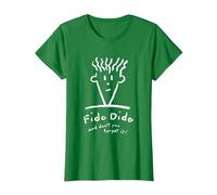 Fido Dido Cara No Lo Olvides Camiseta, Mujer, Verde Kelly, XXL