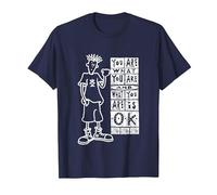 Fido Dido Eres lo Que Eres Camiseta, Hombre, Azul Marino, 4XL