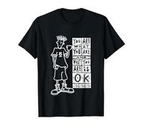 Fido Dido Eres lo Que Eres Camiseta, Hombre, Negro, 4XL