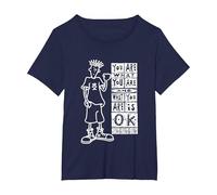 Fido Dido Eres lo Que Eres Camiseta, Mujer Tallas Grandes, Azul Marino, 3XL Grande