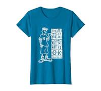 Fido Dido Eres lo Que Eres Camiseta, Mujer, Zafiro, L