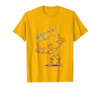 Fido Dido Points Normal es Aburrido Camiseta, Hombre, Dorado Brillante, M