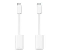 FIDWALL - Adaptador USB-C a Lightning (hembra) a USB tipo C (macho), compatible con la serie iPhone 15