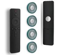 FIDWALL Juego de 4 soportes magnéticos para mando a distancia, soportes de montaje en pared, organizador de carga de teléfono sin agujeros, contenedores de almacenamiento para el hogar(verde cazador)