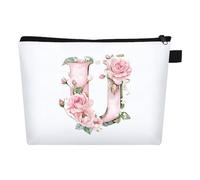FIDWALL Neceser Personalizado con Letra A-Z, Neceser Mujer Maquillaje para Viaje y Uso Diario, Regalos Personalizados para Mujer,Maquillaje, Regalo, Estilo Único (U)