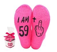 FIDWALL Regalos para mujer de 50 años, madre, hermana, maestra o sus calcetines de cumpleaños divertidos, la mejor idea única de regalo de cumpleaños para una mujer de 50 años (60)