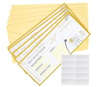 FIDWALL WALLFID - Tarjetas de regalo de viaje con sobres y pegatinas para rascar, tarjeta de estilo billete de avión personalizada, buena para vacaciones, ciudad o cumpleaños