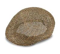 fiebig Gorra de Paja para Hombres y Mujeres | Gorra Deslizante Hecha de 100% Paja | con Banda Interior Gorra Plana Natural para Primavera y Verano en Muchos tamaños