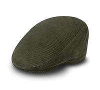 fiebig Gorra de Pana para Hombres y Mujeres | Gorra de algodón con Forro Acolchado | Boina Deportiva (58-L, Verde)