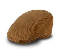 fiebig Gorra de Pana para Hombres y Mujeres | Gorra de algodón con Forro Acolchado | Boina Deportiva (60-XL, Beige)