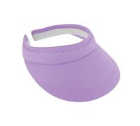 fiebig Visor | Sombra para la cara | Clipvisor en talla única | En muchos colores de 100% algodón | Gorra de verano con forro interior de cinta de rizo | Parasol, Color lila., Talla única