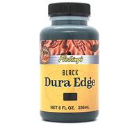Fiebing de Dura Edge Premium Edge Acabado - 8 onzas - Negro, 8 onzas