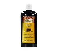 Fiebing's Gel vintage (8 onzas, marrón oscuro) - Gel antiguo y restaurador para acabado de acento contrastado en botas de cuero suaves y con herramientas, zapatos y bolsos, efecto de dos tonos que