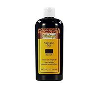Fiebing's Gel vintage (8 onzas, negro) - Gel antiguo y restaurador para un acabado de acento contrastado en botas de cuero suave y con herramientas, zapatos, bolsos, cinturones, efecto de dos tonos
