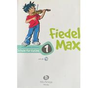 Fiedel-Max para violín escolar Band 1 - Escuela de violín con pinza de color en forma de corazón - Zapato de madera Alfons VHR3801 9783920470429