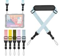 FIEIL Correa de nailon para iPad, correa ajustable para el cuello de la cámara, cómoda correa de hombro para iPad, teléfono celular, tableta, cámara, laptop, prismáticos, bolsa de equipaje (cordón