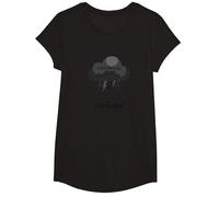 Fiel a través de Las tormentas: Cita inspiradora de Toda mi Vida Camiseta, Niñas, Negro, XS
