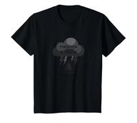 Fiel a través de Las tormentas: Cita inspiradora de Toda mi Vida Camiseta, Niños, Negro, 8 años