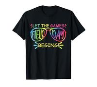 Field Day Let The Games Begin Tie Dye Niños Maestros Niños Camiseta