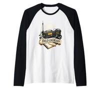 Field Log Ready Radio Registro Antena Camiseta Manga Raglan