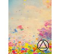Field of Abstract Flowers: 12 Steps Program Journal