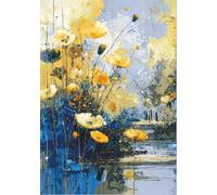 Field of Yellow Poppies: A Dot Grid Hardcover Journal for Notes, Ideas, Sketching, and Inspiration