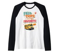Field Trips Are My Favorite Field Trip Camiseta Manga Raglan