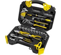 Fieldmann Fdg 5002-54r, Juego De Herramientas 54 Piezas Con Carraca 3/8", Vasos 8-22 Mm, Destornilladores, Llaves Allen, Alicates Y Maletín Negro