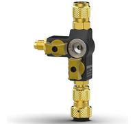 Fieldpiece - Herramienta de extracción de núcleo de válvula VC2G de 1/4 pulgadas, válvula doble con vidrio de visión - Clasificación al vacío de 20 micras y compatible con A2L - Herramientas HVAC