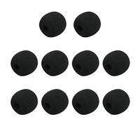 Fielect 10 fundas de espuma para micrófono de 27 x 30 mm de longitud para auriculares de solapa Lavalier