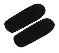 Fielect 2 fundas de espuma de esponja para micrófono de entrevista, protección para parabrisas de 144 mm de largo