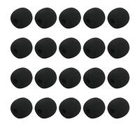 Fielect 20 fundas de espuma para micrófono de 27 x 30 mm de longitud para auriculares de solapa Lavalier