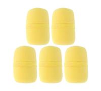 Fielect 5 fundas de espuma de esponja para micrófono, protección para parabrisas de mano, color amarillo para KTV Broadcasting