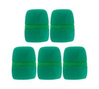Fielect 5 unids esponja espuma micrófono mano micrófono protección parabrisas verde para KTV Broadcasting
