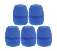 Fielect 5 unids esponja espuma micrófono mano protección parabrisas azul para KTV Broadcasting