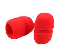 Fielect 5 unids esponja espuma micrófono mano protección parabrisas protección rojo para KTV Broadcasting