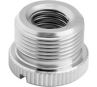 Fielect Adaptador de tornillo roscado macho de 1/4 "hembra a 3/8" pulgadas para soporte de micrófono aluminio A0654 2 unids