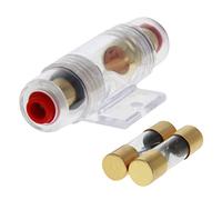 Fielect AGU - Portafusibles en línea con fusibles de soplado rápido de 50 A, 32 V, repuesto para inversor de amplificador de audio de automóvil, vehículo, 1 juego