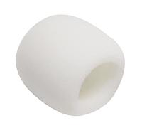 Fielect Cubierta de espuma gruesa tipo bola para micrófono de mano, protección para parabrisas de micrófono, color blanco para radiodifusión KTV, 1 unidad