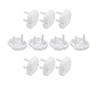 Fielect Enchufes de enchufe de la UE a prueba de niños protectores de enchufe eléctrico cubierta de enchufe eléctrico 2 agujeros blanco 20 piezas