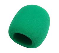 Fielect - Funda de espuma para micrófono (1 unidad), color verde